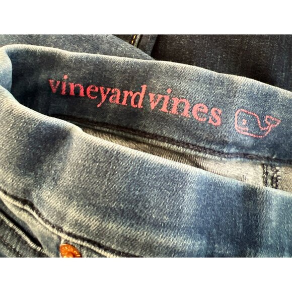 Vineyard Vines Girl's Size 12 Pull On Distressed Jeggings Adjustable Waist - Picture 3 of 3